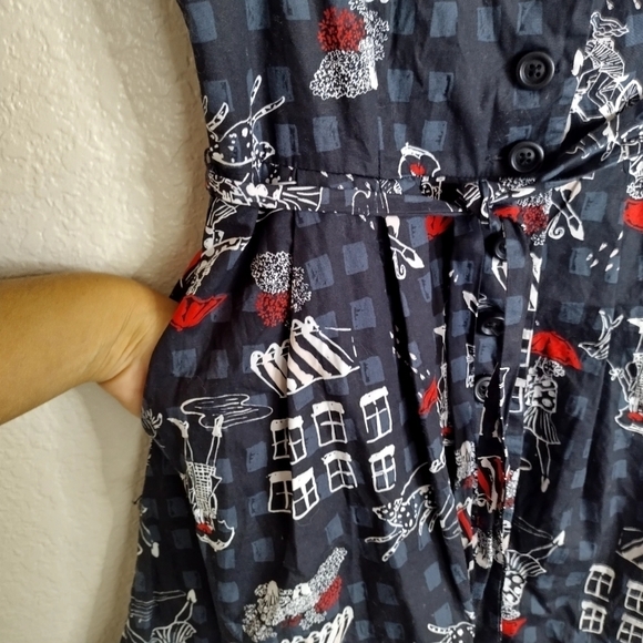 ModCloth Community Brunch Buttoned Shirt Dress Sz M - Picture 5 of 9